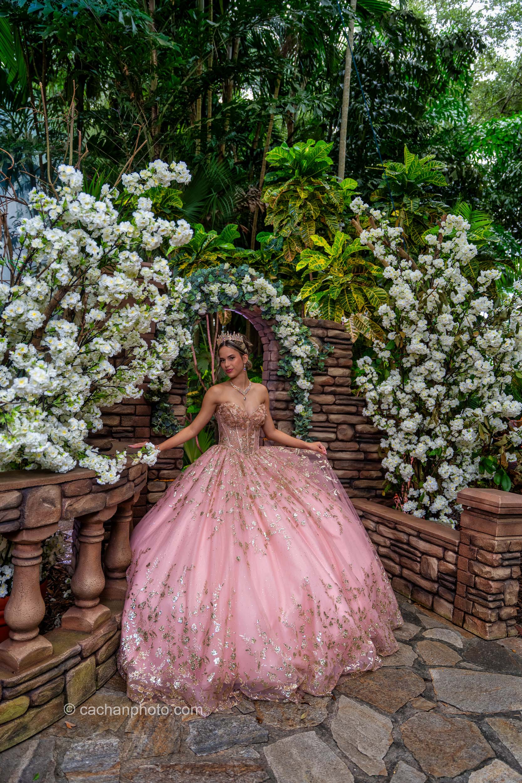 Ileanis quinceanera photoshoot at Villa Turqueza in Miami - 188